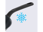 Tefal frying pan with cool-touch handle.