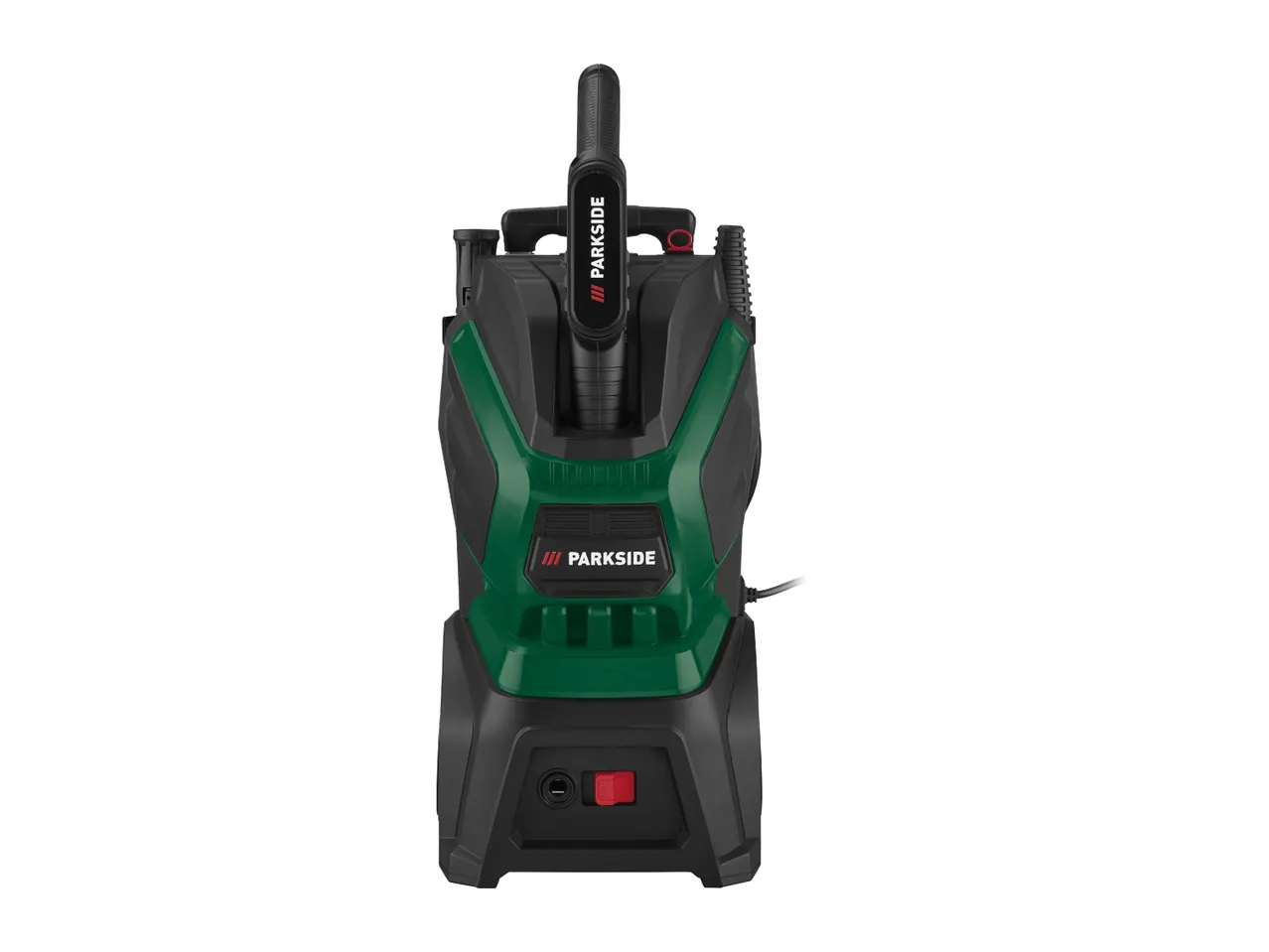 Rear view of a Parkside pressure washer.
