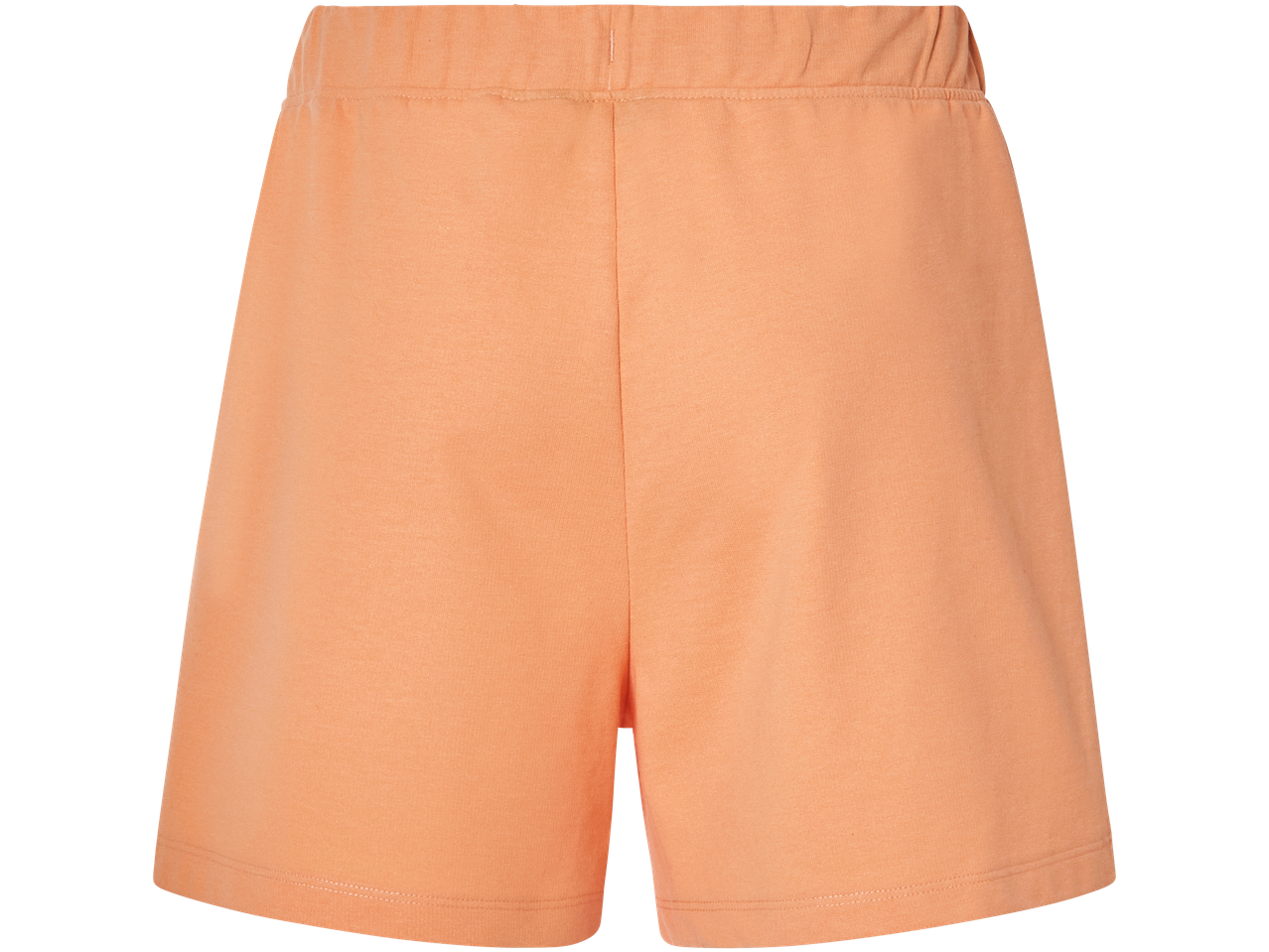 Shorts de algodão cor pêssego.