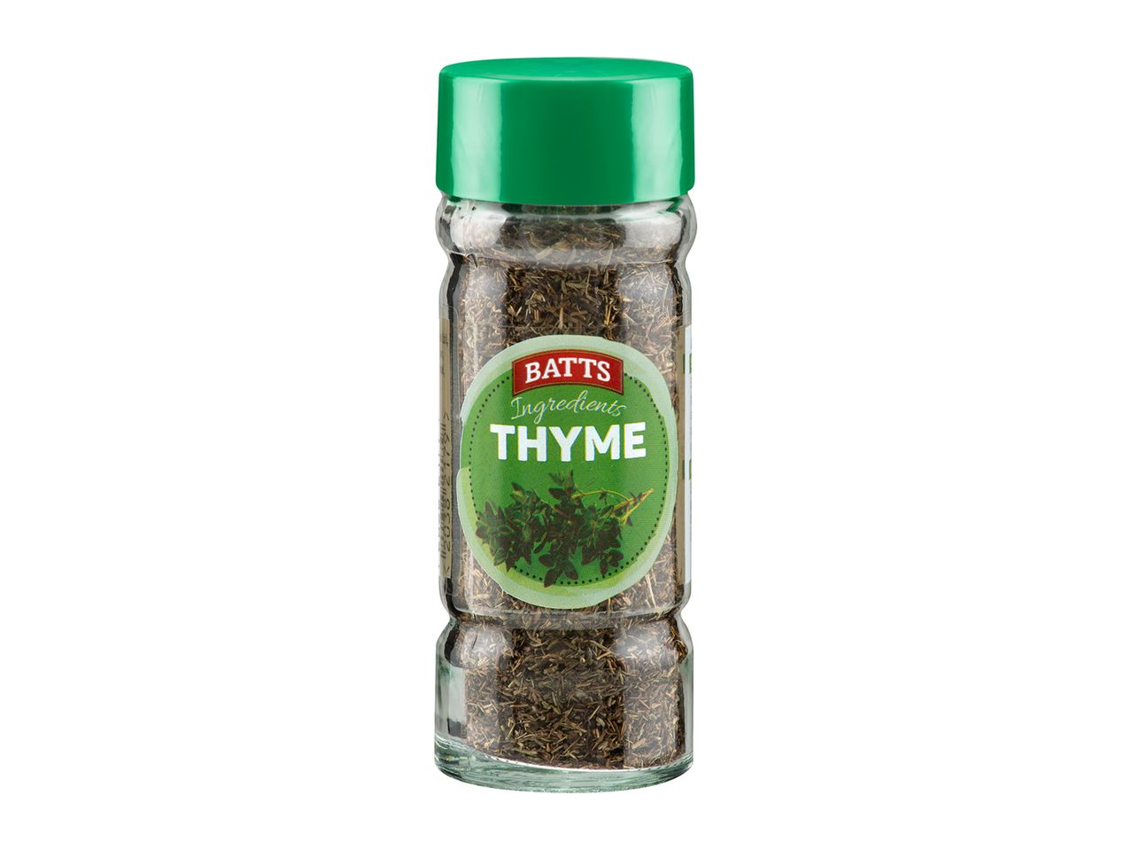 Batts Ingredients thyme in a jar.