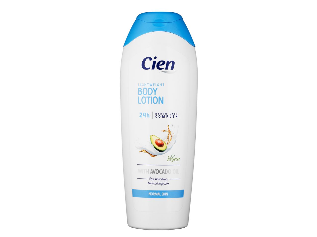 Cien könnyű testápoló, avokádóolajjal, vegán.