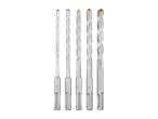 Seis brocas multifuncionais PARKSIDE® HSS de diferentes tamanhos em fundo preto.