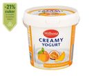 Milbona krémes joghurt, barack és passiógyümölcs.