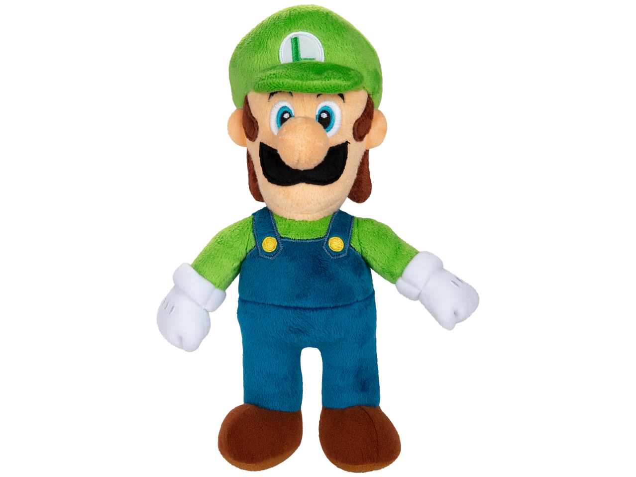 Super Mario Brothers® Luidži mīkstā rotaļlieta zaļā cepurē un zilā kombinezonā