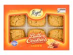 A box of cashew butter cookies containing 12 pieces.