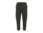 Dark grey men's sweatpants with drawstring waist and cuffed ankles