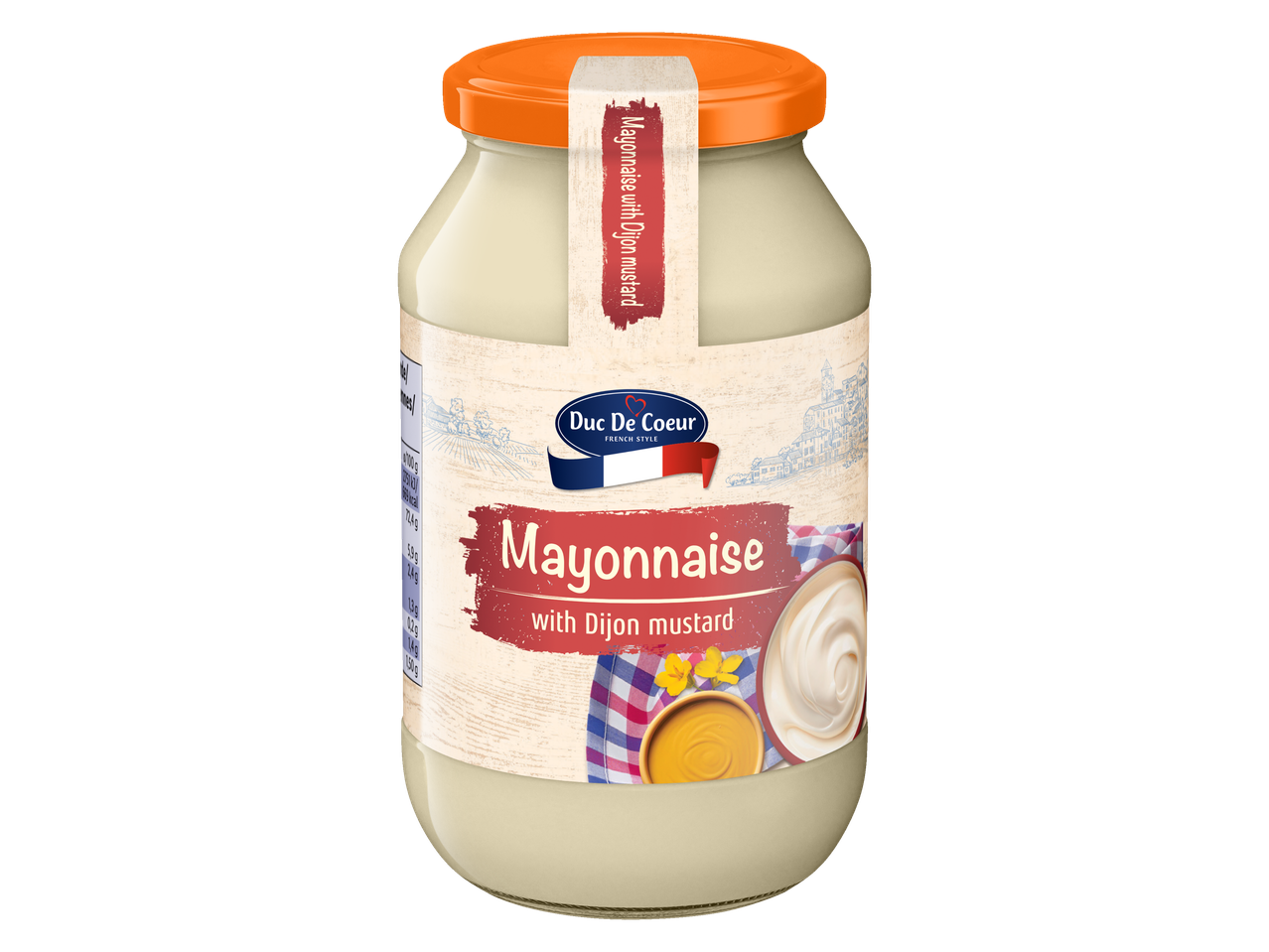 Mayonnaise Duc De Coeur au moutarde de Dijon.