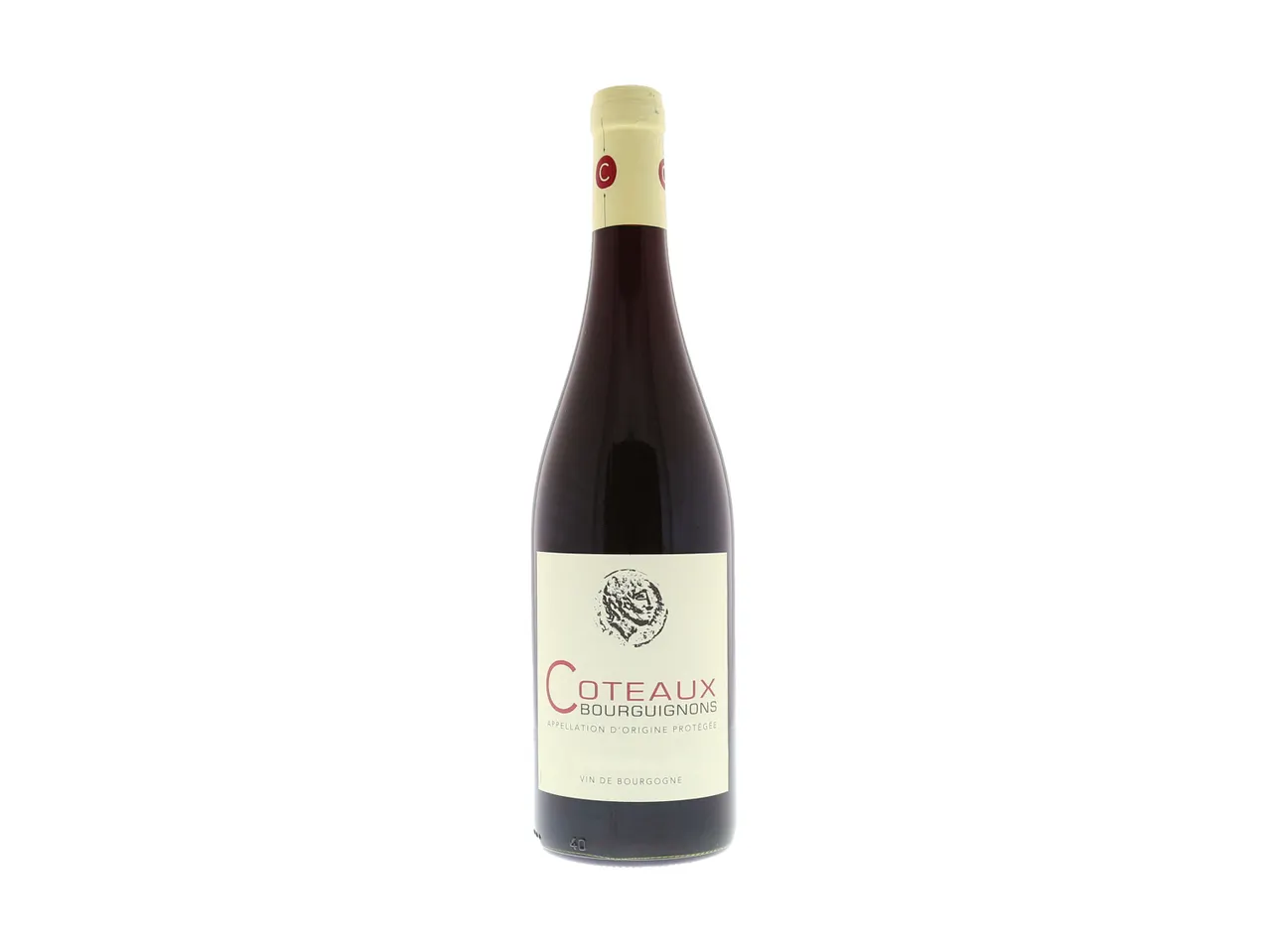 Bouteille de vin Coteaux Bourguignons.