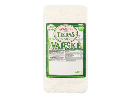 Pusriebė varškė, 9 %, 1 kg