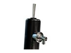 Black beer tap with a chrome handle and spout