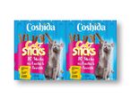 Coshida Cat Sticks: 10 пръчици със сьомга и пъстърва за котки.