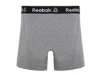 Grey Reebok boxer shorts.