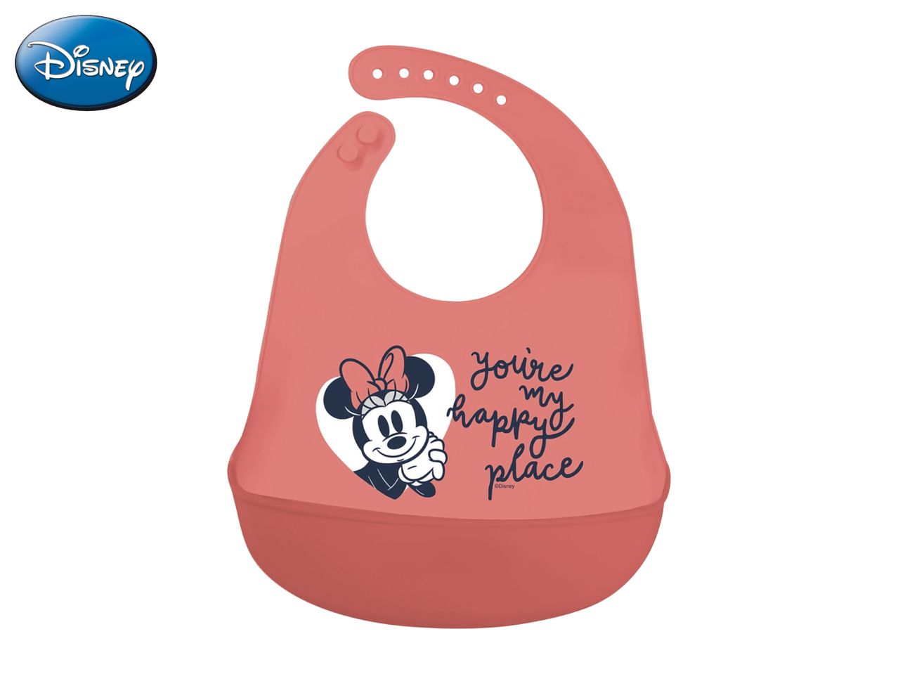 Disney Pink Baby Silicone Bib