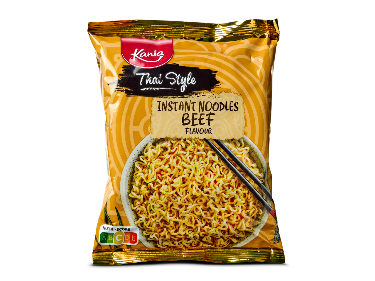 Kanig Thaise stijl instant noedels met rundvlees smaak.