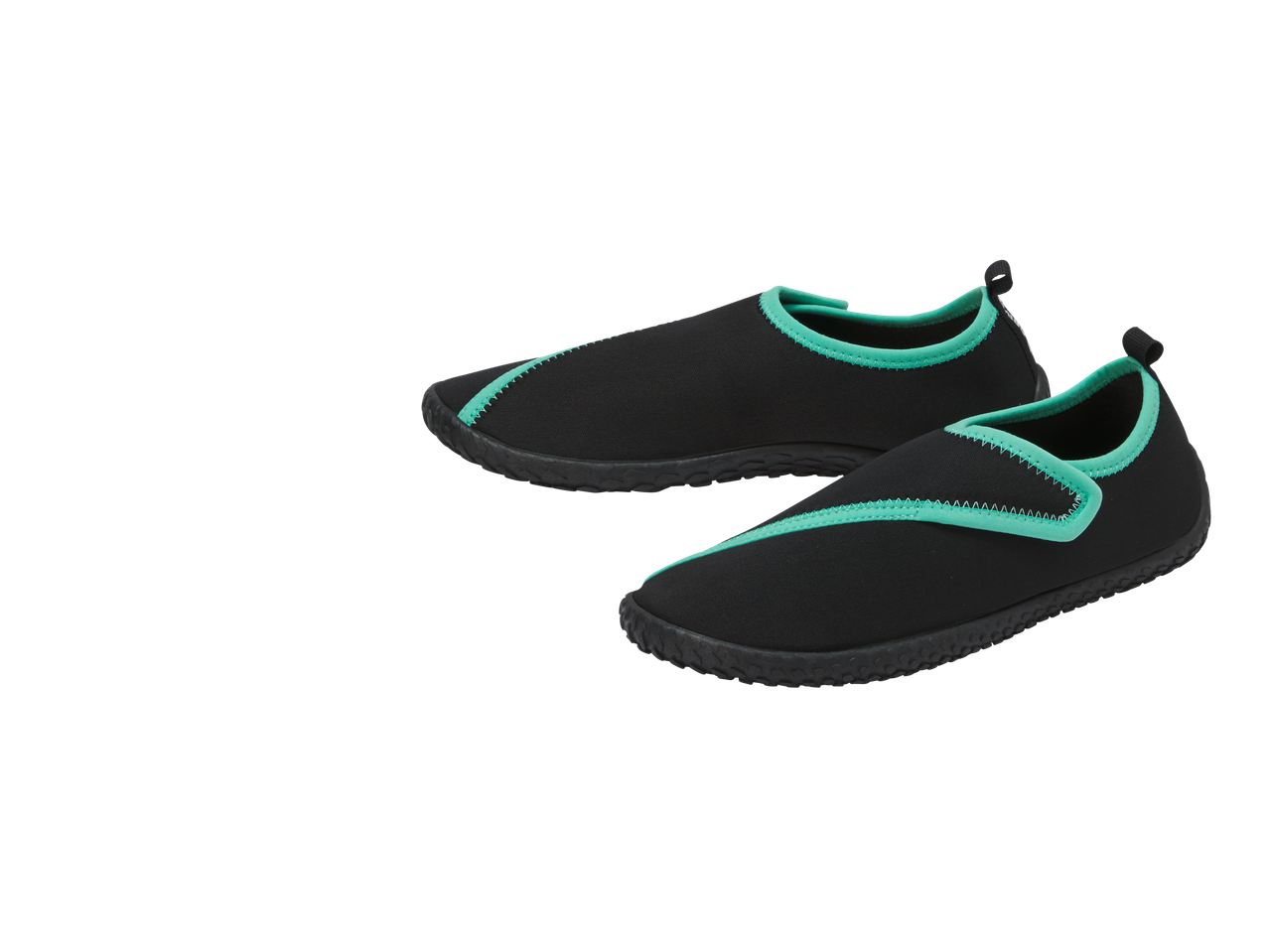 CRIVIT Ladies' Aqua Shoes: Black aqua shoes with turquoise trim