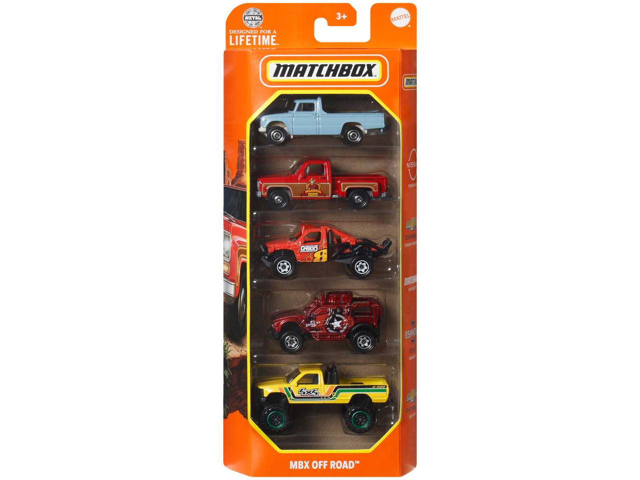 MATTEL® Zestaw 5 samochodzików Matchbox®