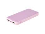 Ροζ power bank TRONIC με θύρες USB και PD.