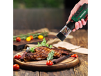 Parkside pepper grinder, grilled steak, cherry tomatoes.
