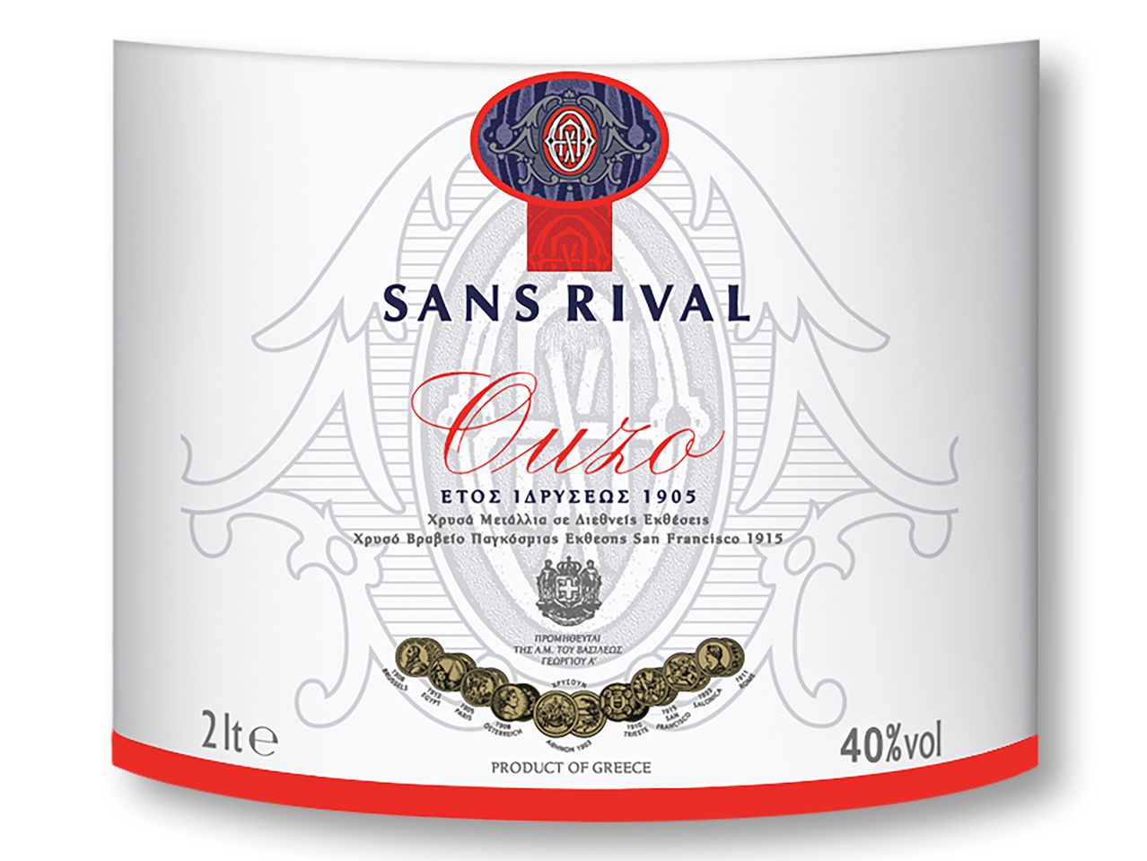 Бутилка вино Sans Rival Cuvée.