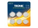 Tronic CR2016 lítium gomb elemek 6 darabos kiszerelésben.