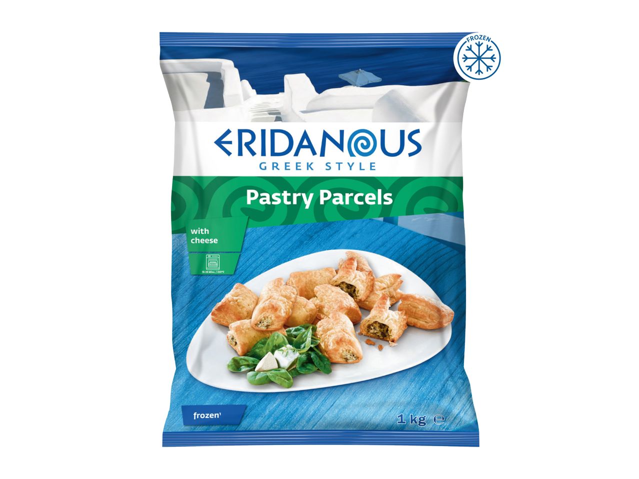 Eridanous Greek Style Pastry Parcels with cheese, frozen, 1 kg
