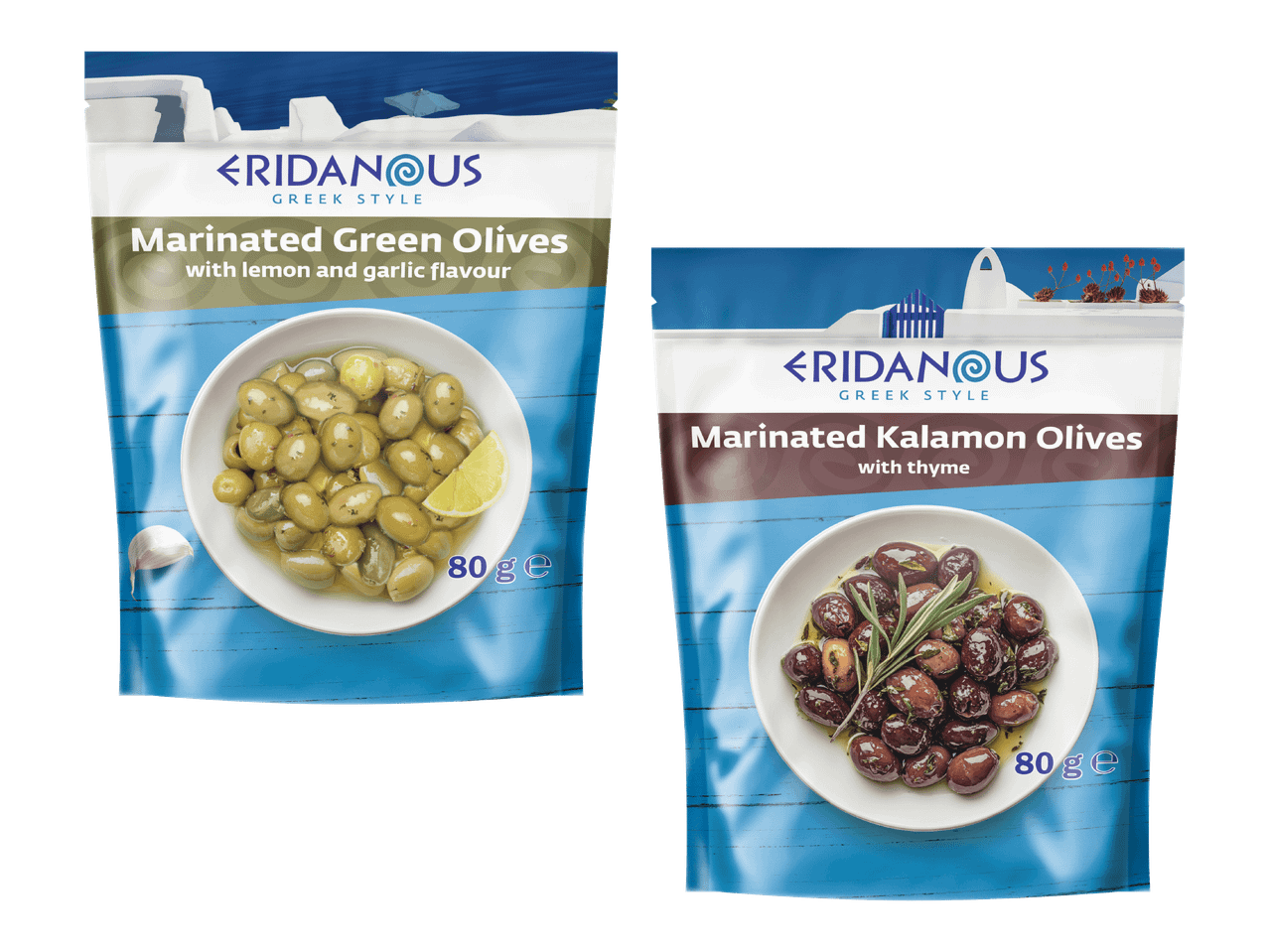 Marinoitu kivetön oliivi