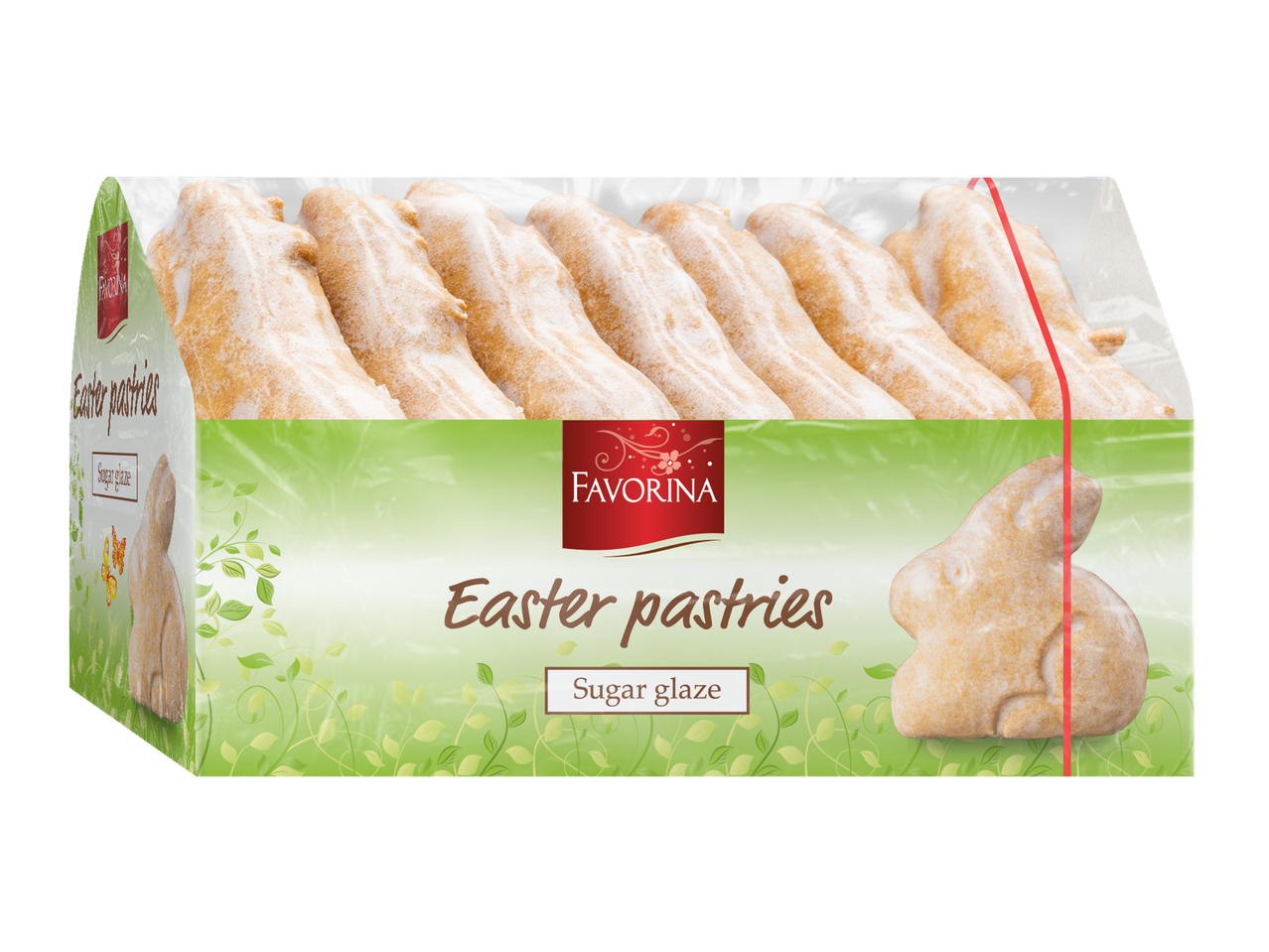 Favorina produse de Paște: fursecuri în formă de iepure, glazură de zahăr.