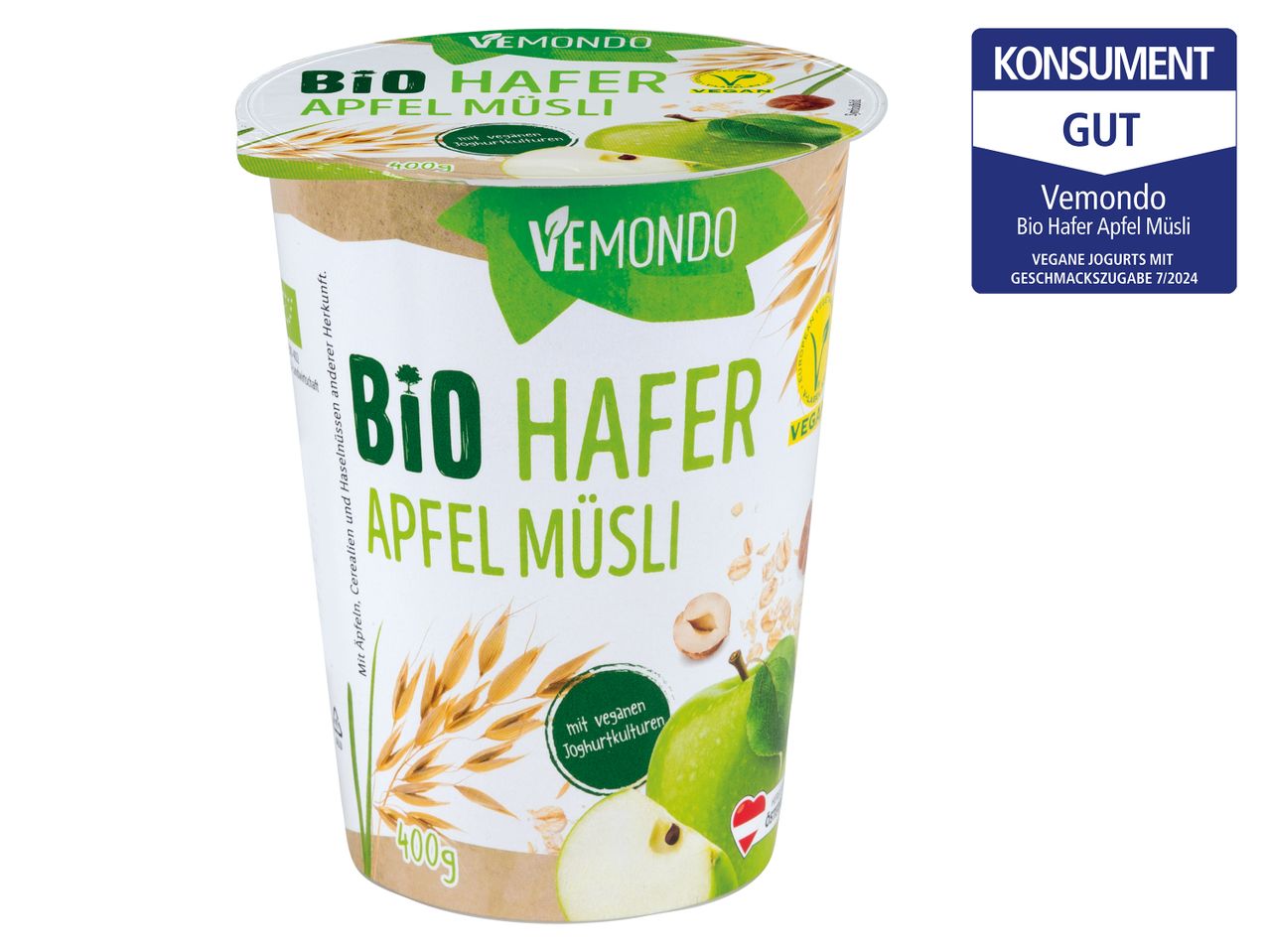 Gehe zu Vollbildansicht: VEMONDO Bio Hafer Apfel Müsli - Bild 1