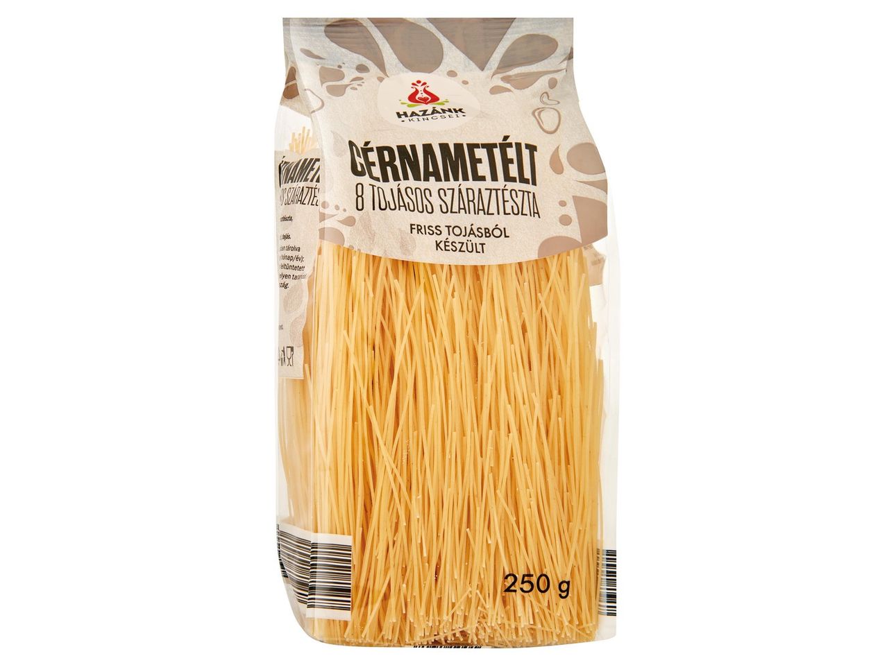 Házánk tészta: 250g tojásos spagetti.