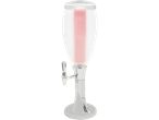 Illuminated beverage dispenser with tap: elegant, modern design.