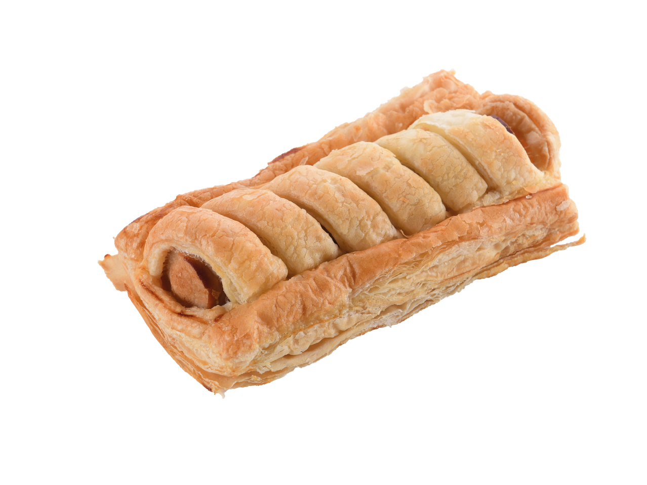 Salsichas em massa folhada crocante.