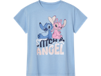 Μπλε μπλούζα με Stitch και Angel.
