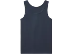 Lupilu® kids' vest in dark blue, made from ribbed cotton fabric.
