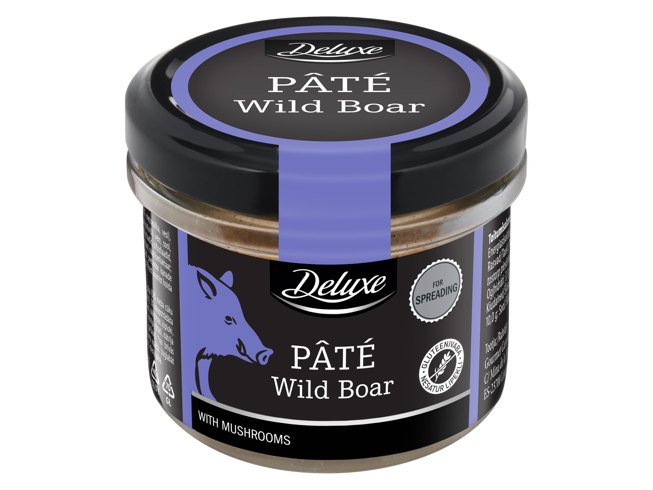 Deluxe metsseapasteet seentega, purgis