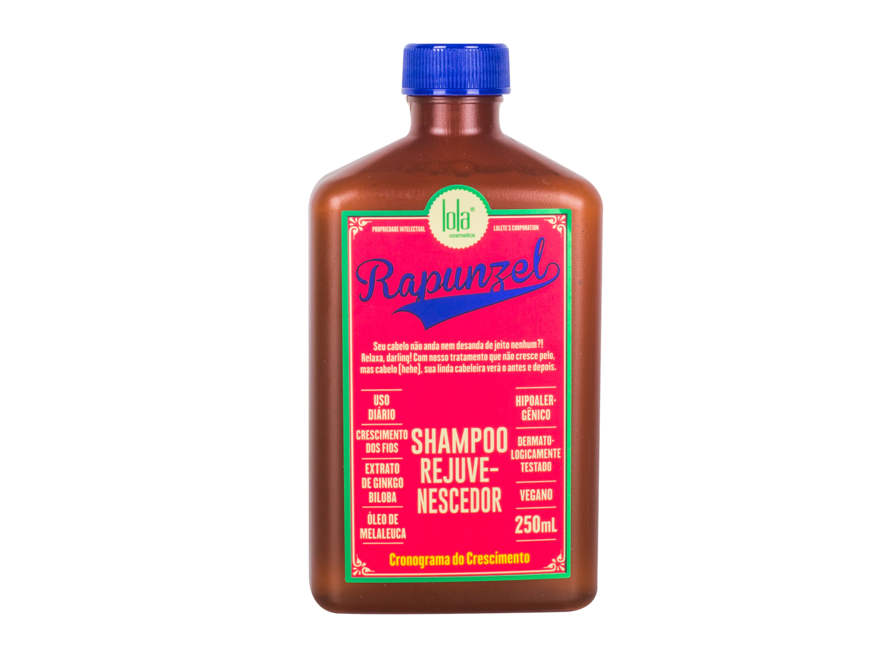 Shampoo rejuvenescedor para crescimento capilar, com extrato de ginkgo biloba e óleo de melaleuca.