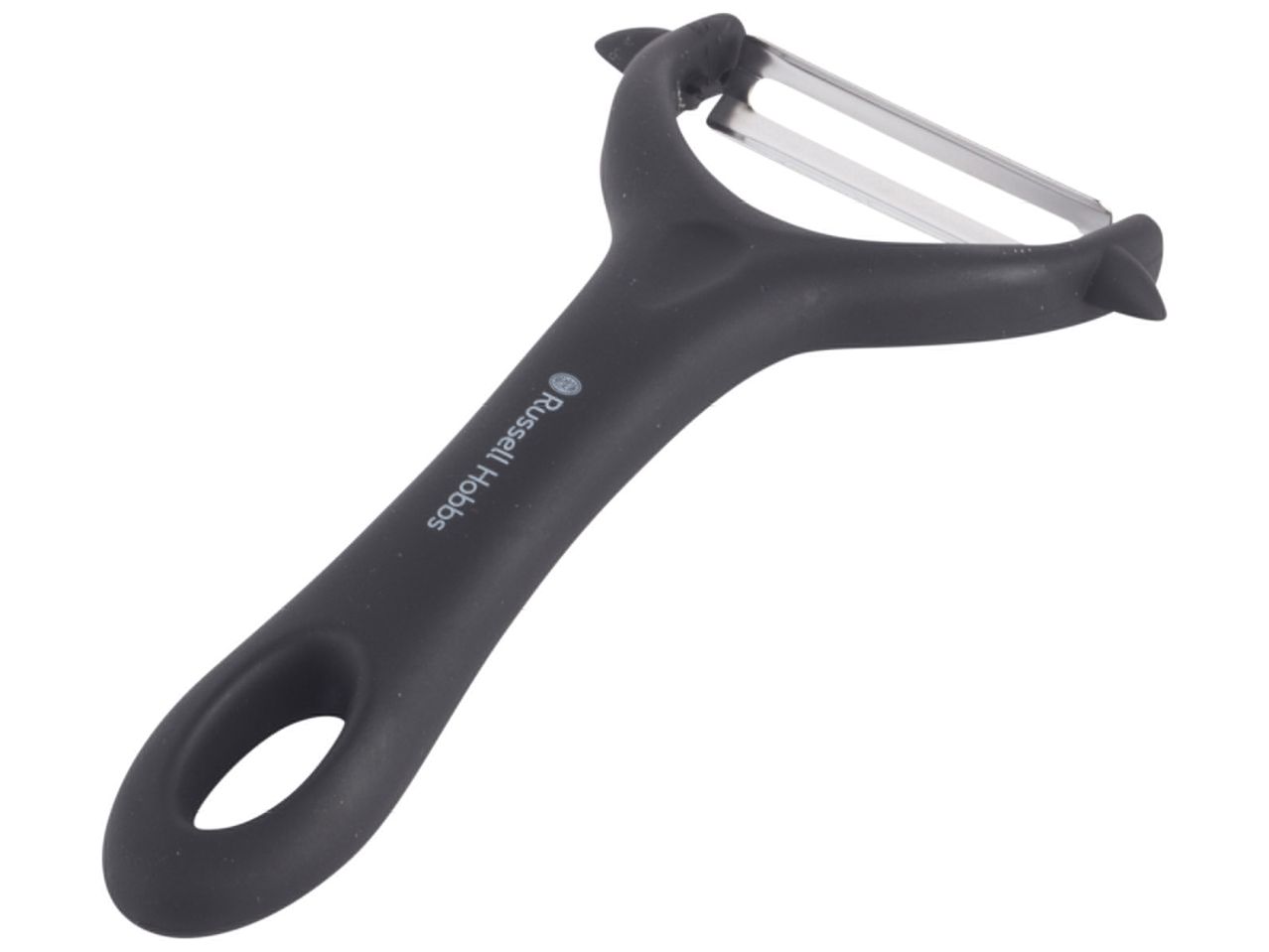 Pelapatate nero a Y con manico ergonomico.