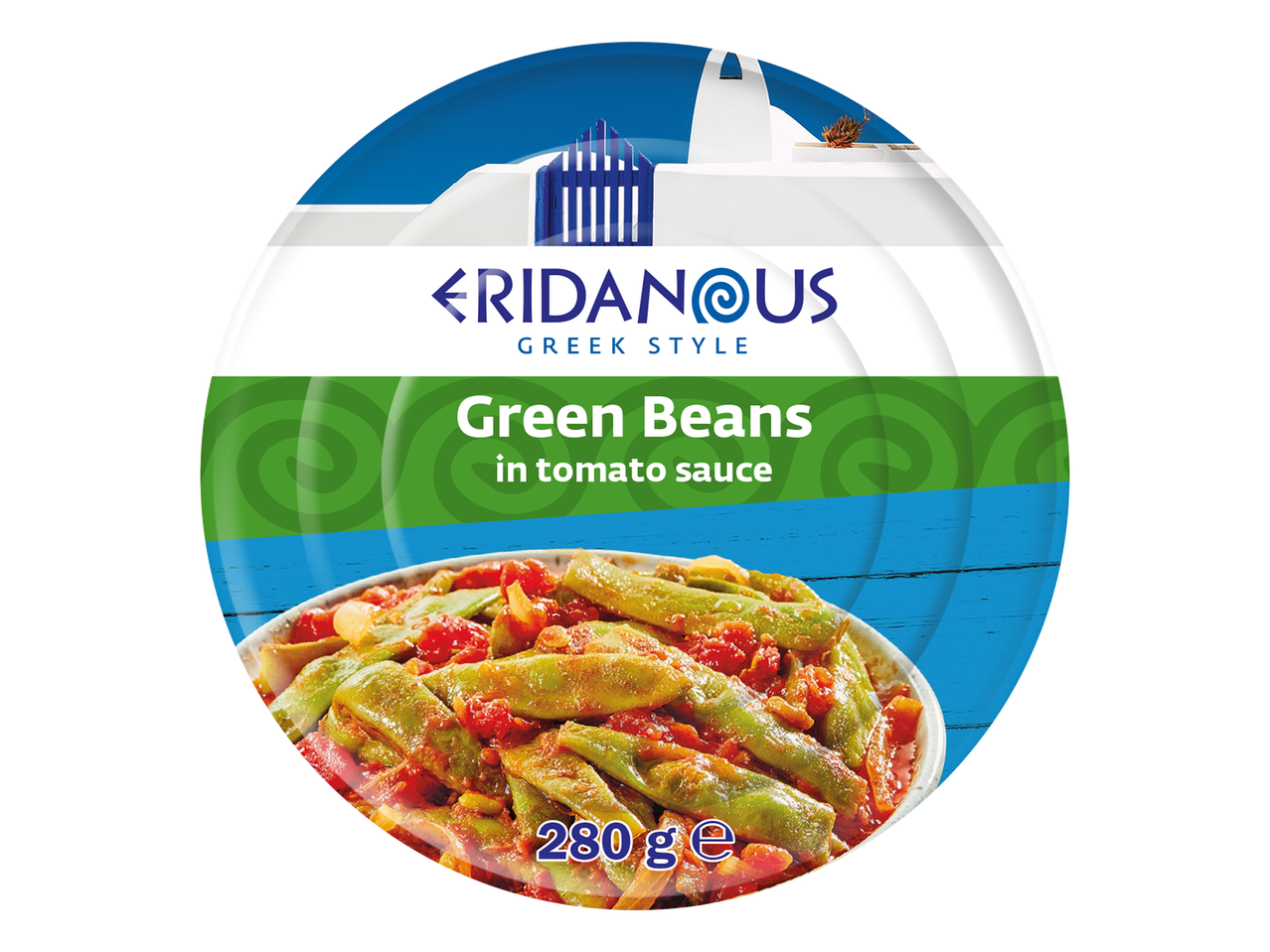 Haricots verts à la sauce tomate, style grec, 280g