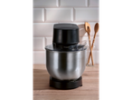 SILVERCREST® mixer with stainless steel bowl on a wooden countertop