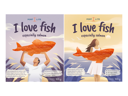 Port Lite Atlantijas laša fileja 100g