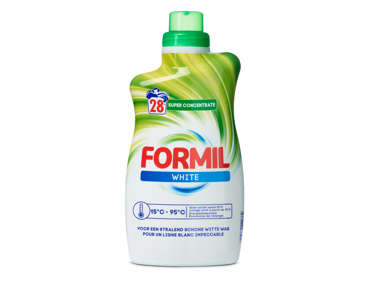 Formil White wasmiddel: superconcentraat voor stralend schone witte was.