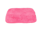 Paninho de microfibra rosa.
