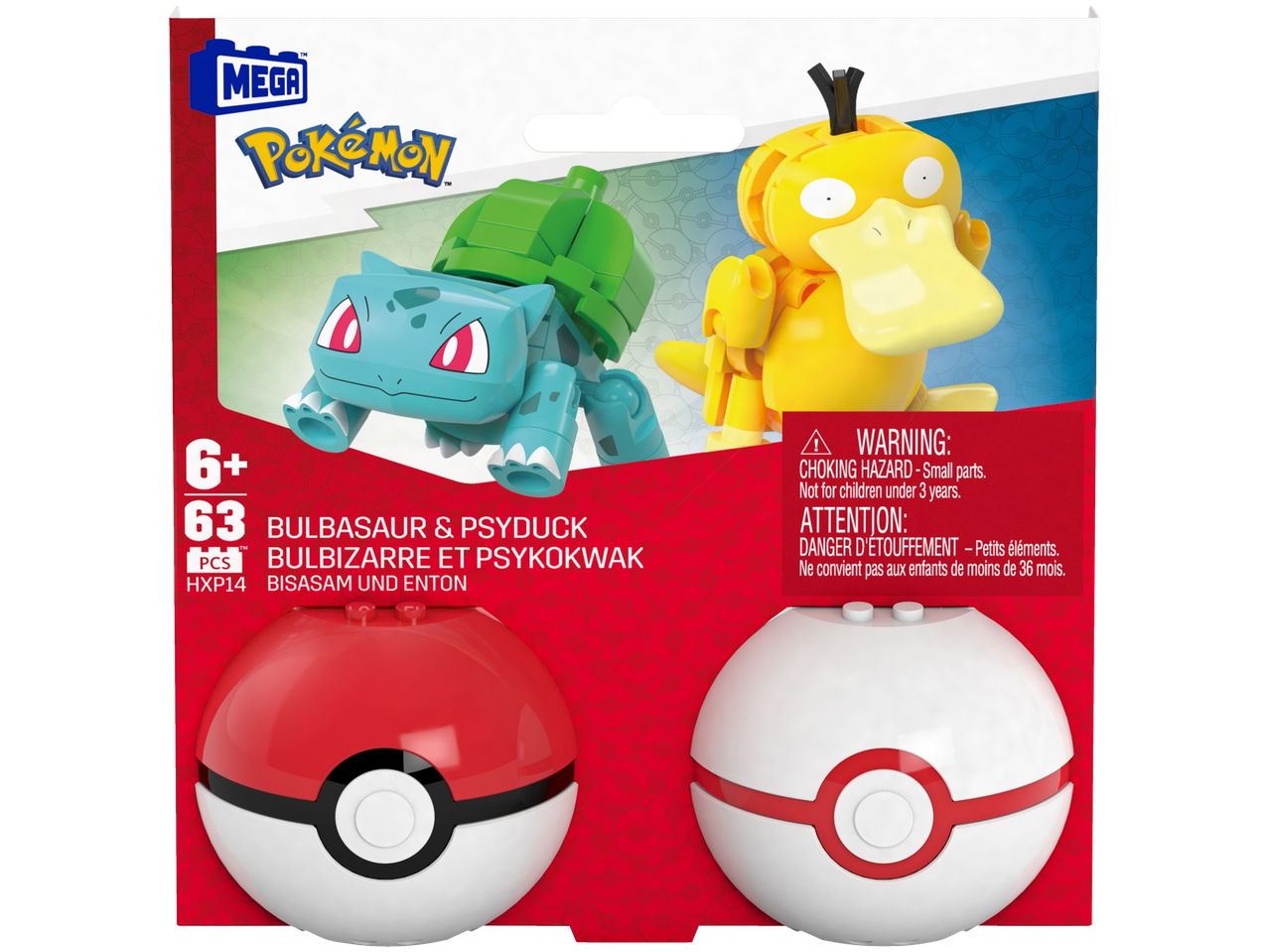 Pokémon™ MEGA Pokémon – zestaw klocków lub 2 Pokéballe