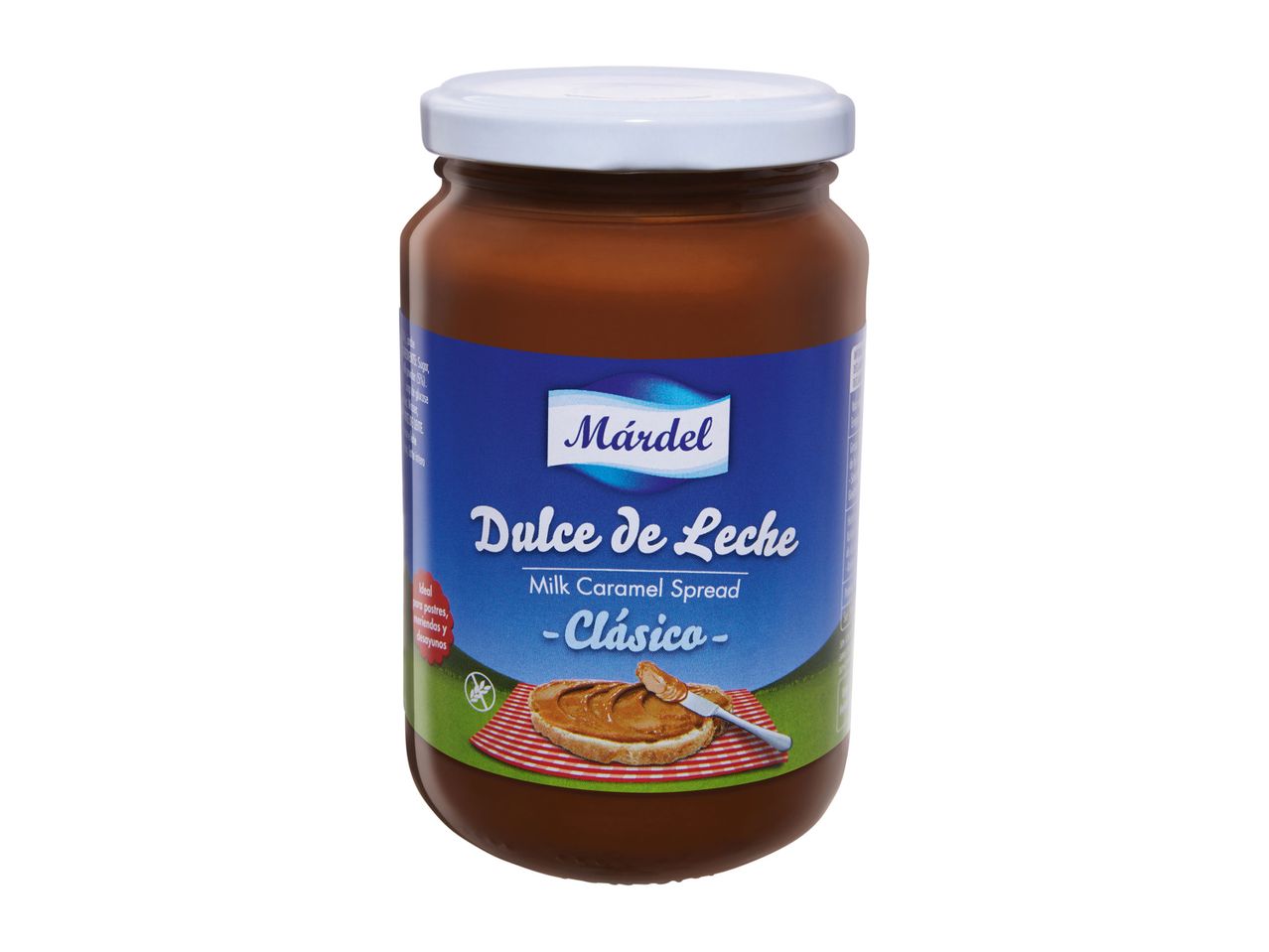 A jar of Márdel Dulce de Leche, a classic milk caramel spread.
