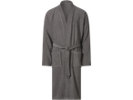 Sivi LIVARNO kućni ogrtač s vezanim pojasom i džepovima.