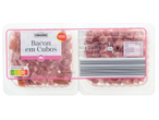 Fumadinho Bacon em Cubos com Nutri-Score D e informação nutricional.