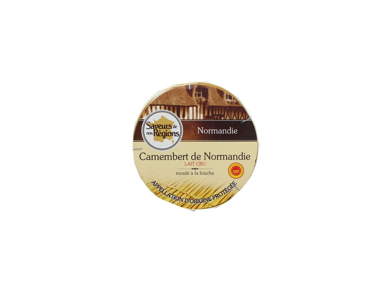 Fromage Camembert de Normandie, marque Saveurs de nos Régions, de Normandie.
