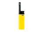 Yellow utility lighter with a black top.