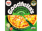 Goodfella's Margherita pizza, thin, stonebaked, three cheese blend.