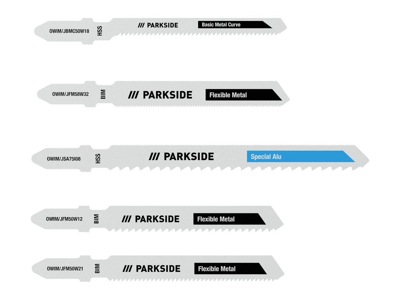 Lame per seghetto elettrico, 5 pezzi