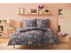 Floral bedding and bedroom accessories.